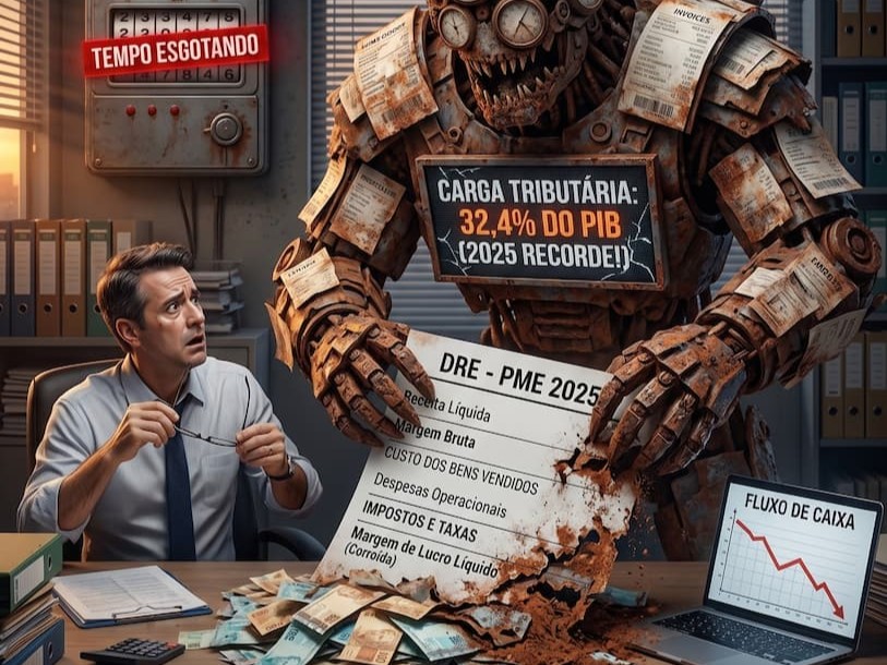 Carga tributária 2025: o recorde que corrói sua margem
